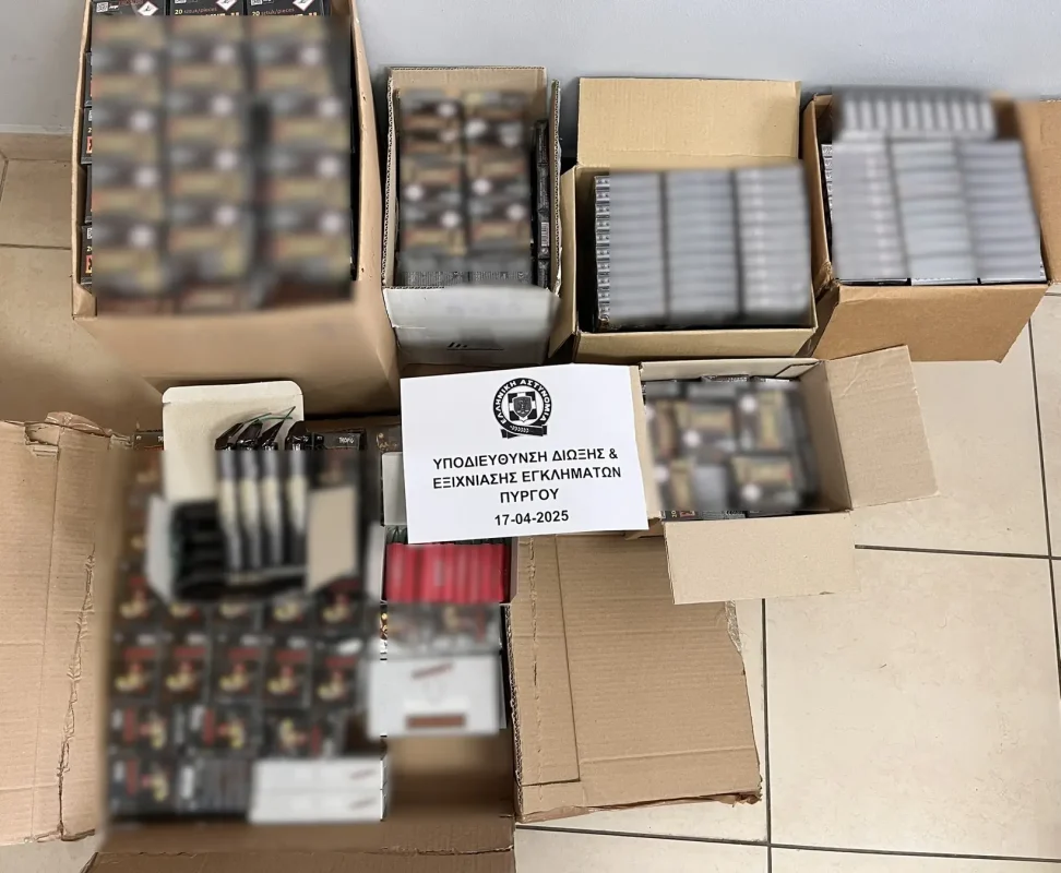 Πύργος: Εντοπίστηκαν περισσότερες από 25.000 κροτίδες – Συνελήφθησαν δύο άτομα