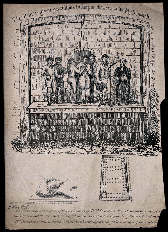 the execution of William Corder by hanging in 1828
