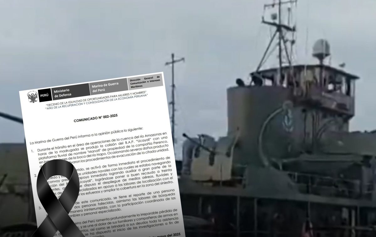 Περού: Πολεμικό πλοίο συγκρούστηκε με εξέδρα άντλησης πετρελαίου στον Αμαζόνιο – Δύο νεκροί