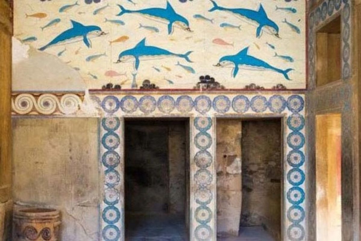 Κρήτη: Κατέρρευσε ιστορική τοιχογραφία στο Ανάκτορο της Κνωσού από τους θυελλώδεις ανέμους