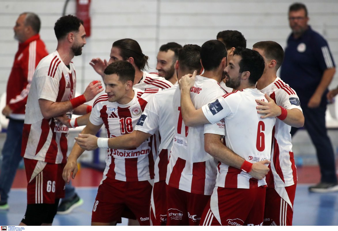 Handball Premier: Πρώτο βήμα τίτλου για τον Ολυμπιακό με break επί της ΑΕΚ (32-27) – ΒΙΝΤΕΟ