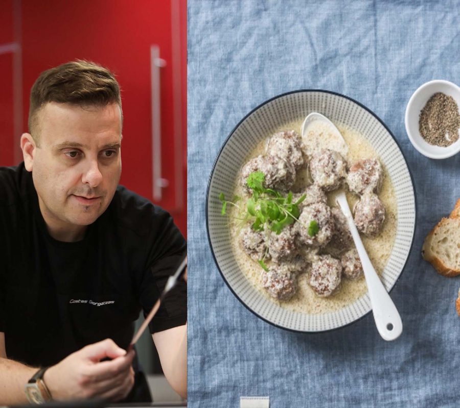 Συνταγή ημέρας: Κεφτεδάκια φούρνου με βρώμη, λιναρόσπορο & σάλτσα γιαουρτιού με ταχίνι