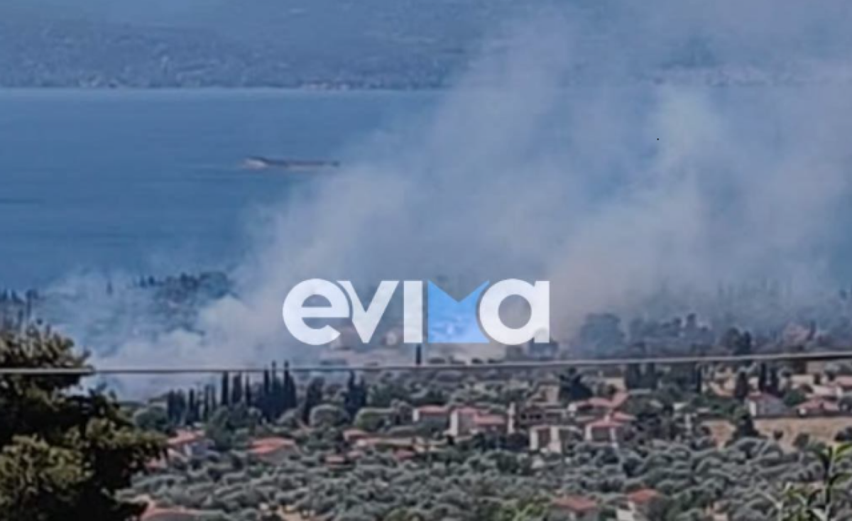 Φωτιά στην Εύβοια – Μήνυμα από το 112