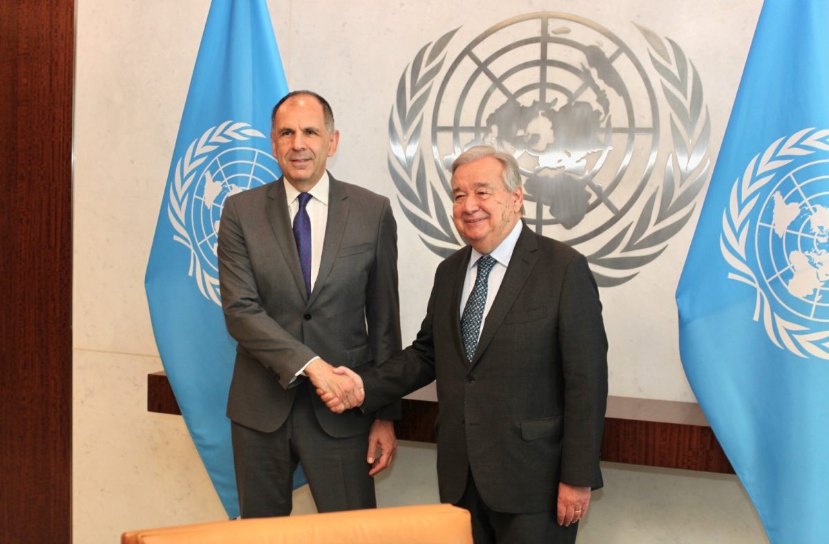 Συνάντηση του Γεραπετρίτη με τον ΓΓ του ΟΗΕ, Αντόνιο Γκουτέρες