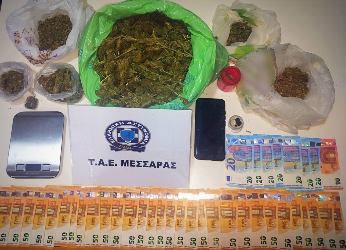 Ηράκλειο: Σύλληψη 50χρονου για ναρκωτικά – Βρέθηκαν και κατασχέθηκαν περισσότερα από 600 γραμμάρια κάνναβης