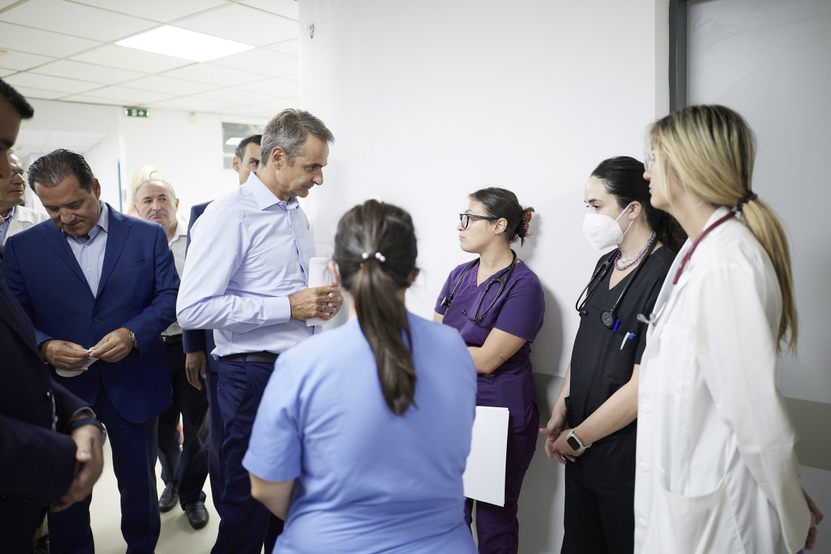 Το Ιπποκράτειο επισκέφθηκε ο Κυρ. Μητσοτάκης – Επιθεώρησε τα έργα αναβάθμισης του ΤΕΠ