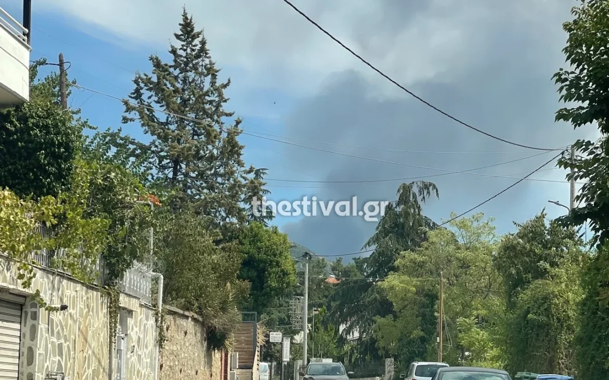 Θεσσαλονίκη: Πυρκαγιά σε δασική έκταση στον Χορτιάτη – Ήχησε το 112