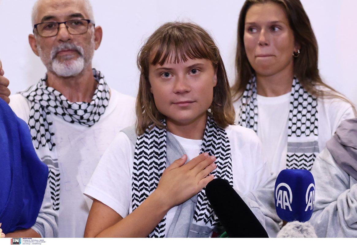 Γκρέτα Τούνμπεργκ από «Ελ.Βενιζέλος»: Μπροστά στα μάτια μας εξελίσσεται μία γενοκτονία