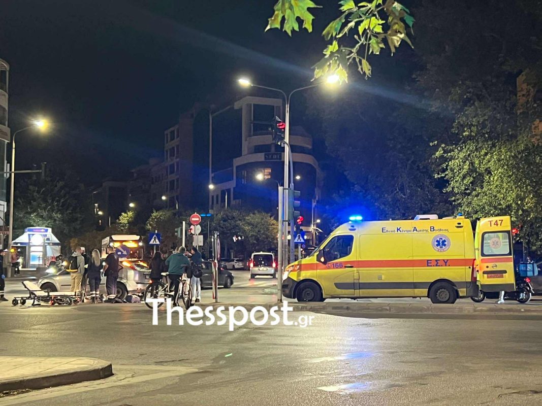 Tροχαίο στη Θεσσαλονίκη: Τραυματίστηκε οδηγός μηχανής